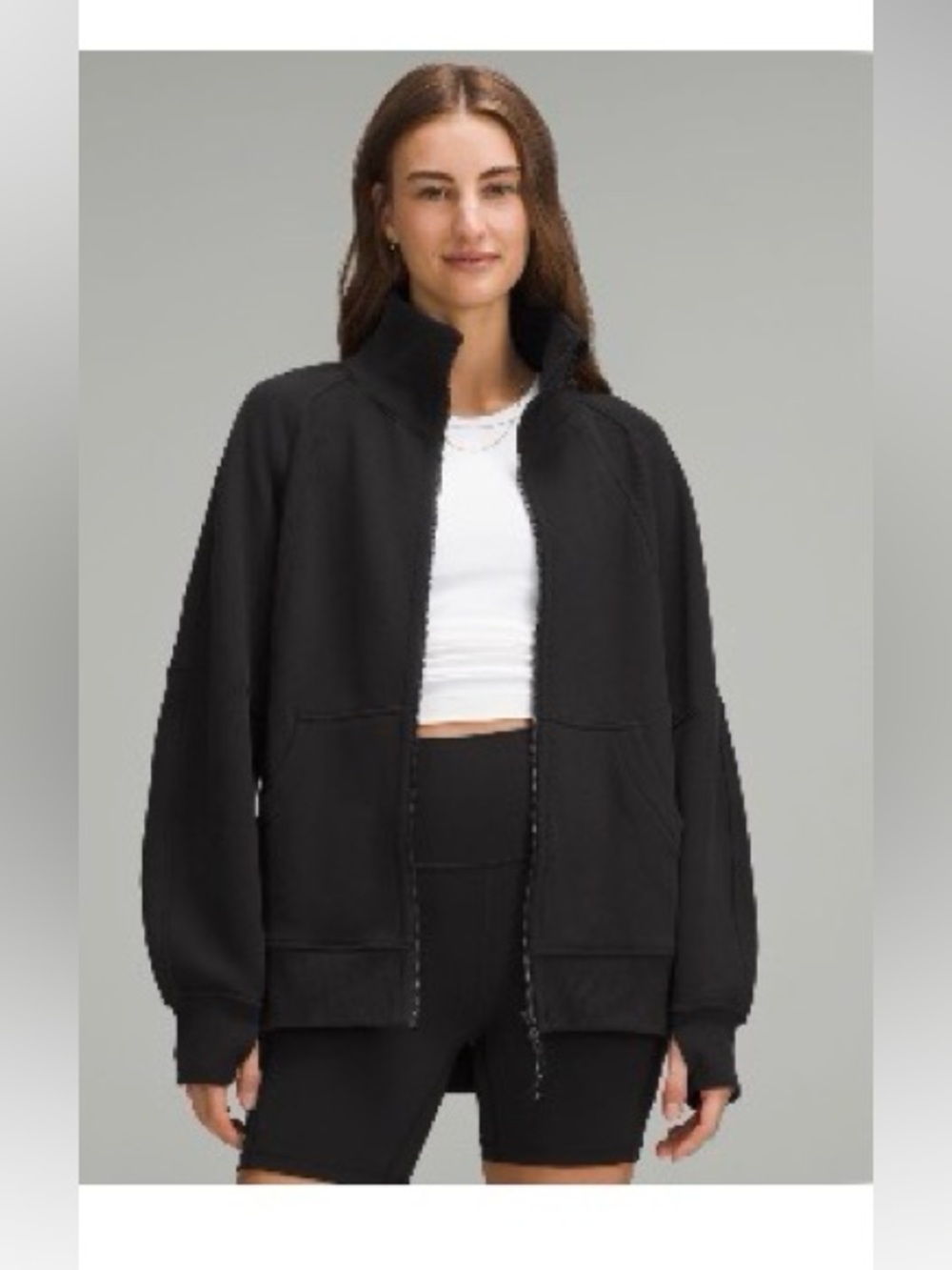 Lululemon Scuba Oversized Funnel-Neck Full Zip